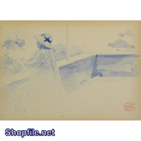 Tranh sơn dầu nước ngoài bâu trời trong lành